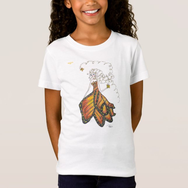 girls SGH Butterfly Dress T-Shirt (Front)