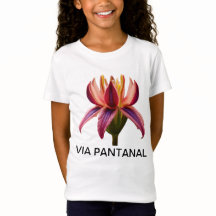 Girls' Shirt in Jersey Fina Flor