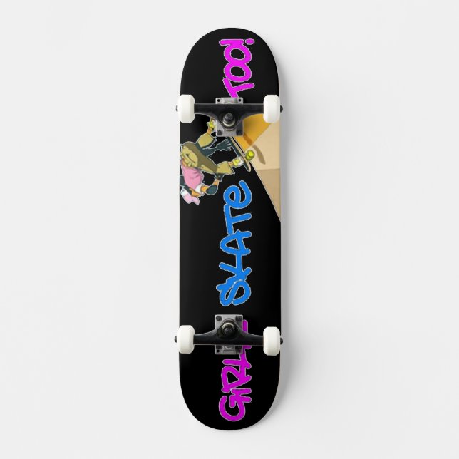 Girls Skate Too! Skateboard Deck (Front)