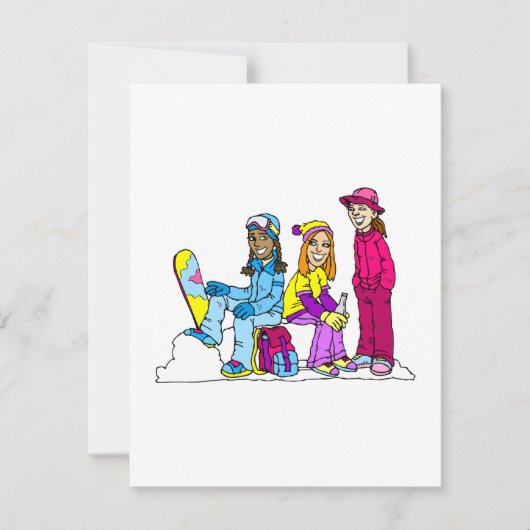 Girls Snowboarding Team (Front)