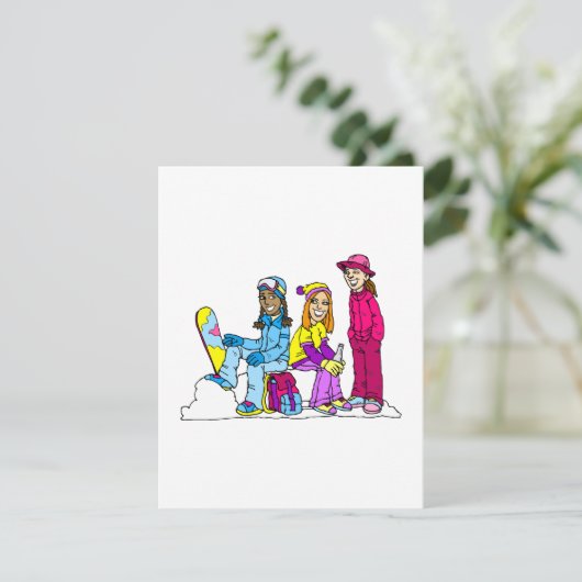 Girls Snowboarding Team (Standing Front)