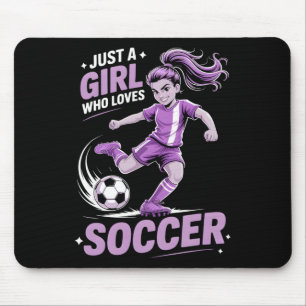 Girls Soccer _1 Mouse Pad