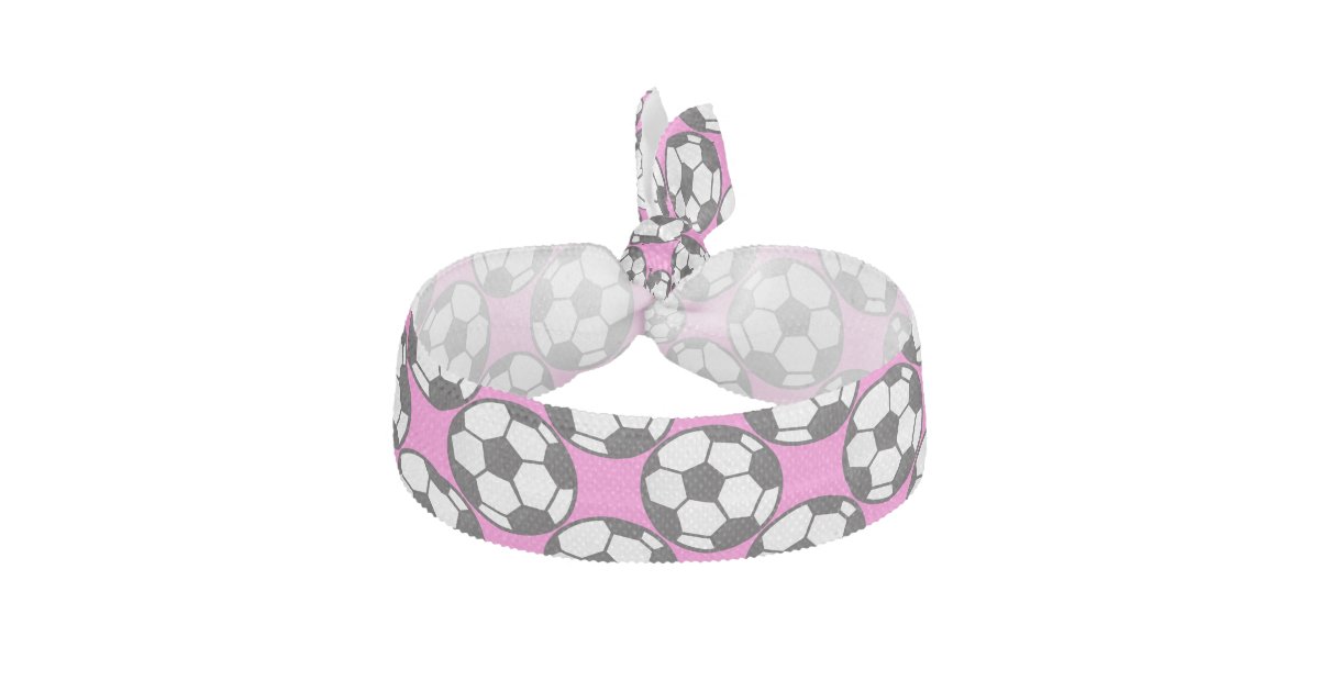 Girls Soccer Balls Hair Tie Zazzle Com