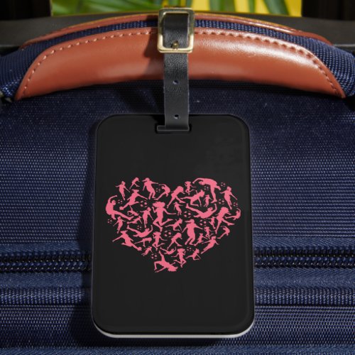 Girls Soccer Heart _ Women Players Luggage Tag