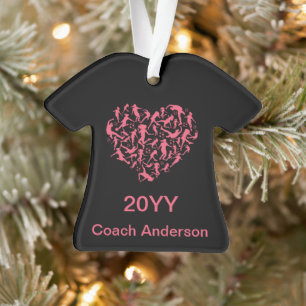 Girls Soccer Heart - Women Players Ornament