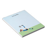 Girl&#39;s Soccer Player Notepad at Zazzle