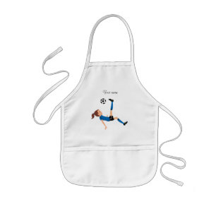 Girl's Soccer Player Personalized Kids' Apron