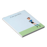 Girl's Soccer Player Personalized Notepad