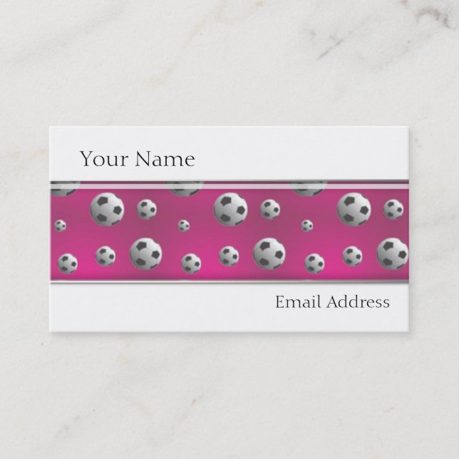 GIRLS SOCCER PLAYER PROFILE CARDS TEMPLATE (Front)