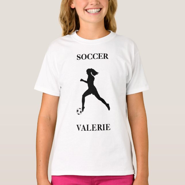 Girls Soccer T-Shirt (Front)