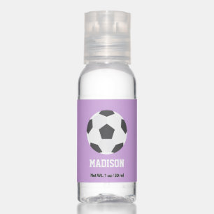 Girls Soccer Themed Personalized Hand Sanitizer