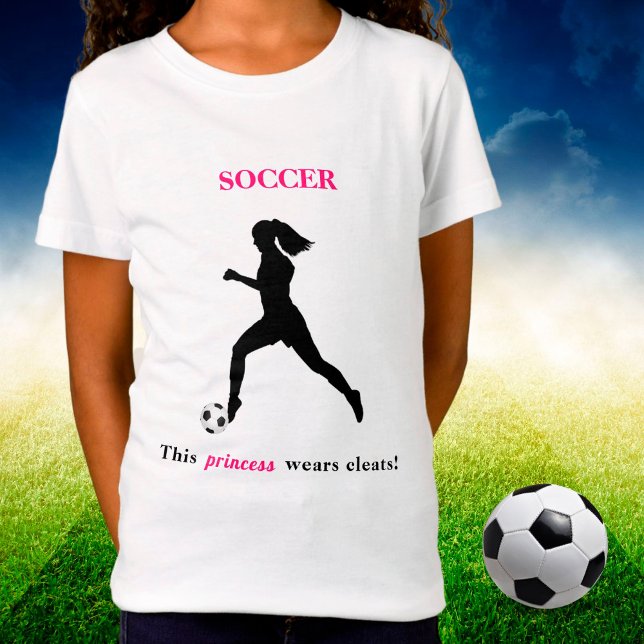 Girls Soccer "This Princess wears cleats" T-Shirt (Creator Uploaded)