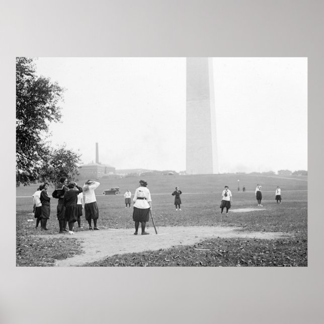 Girls Softball, 1919 Poster (Front)