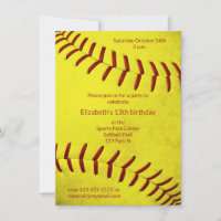 girls softball birthday or team party