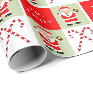 Girls Softball Christmas Holiday Gift Wrapping Paper