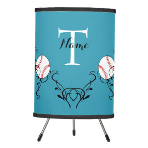 Girl's Softball Themed Table Lamp - HAMbyWG