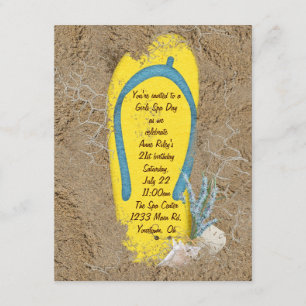 Girls' Spa Day Invitation