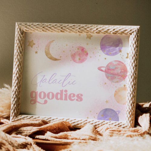 Girls Space Galactic Goodies Sign