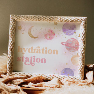 Girl's Space Hyradtion Station Sign