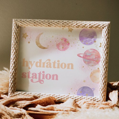 Girls Space Hyradtion Station Sign
