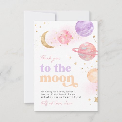 Girls Space Thank You Cards