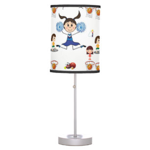 girls sports white lamp shade