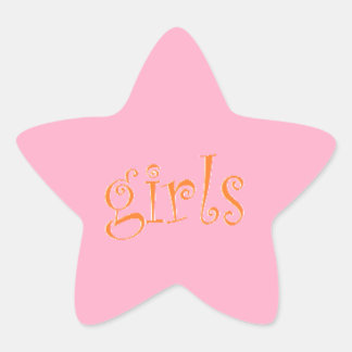 girls star sticker