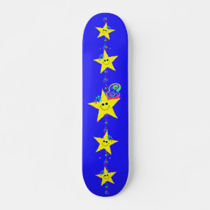 Girl's Stars Number 8 Skateboard