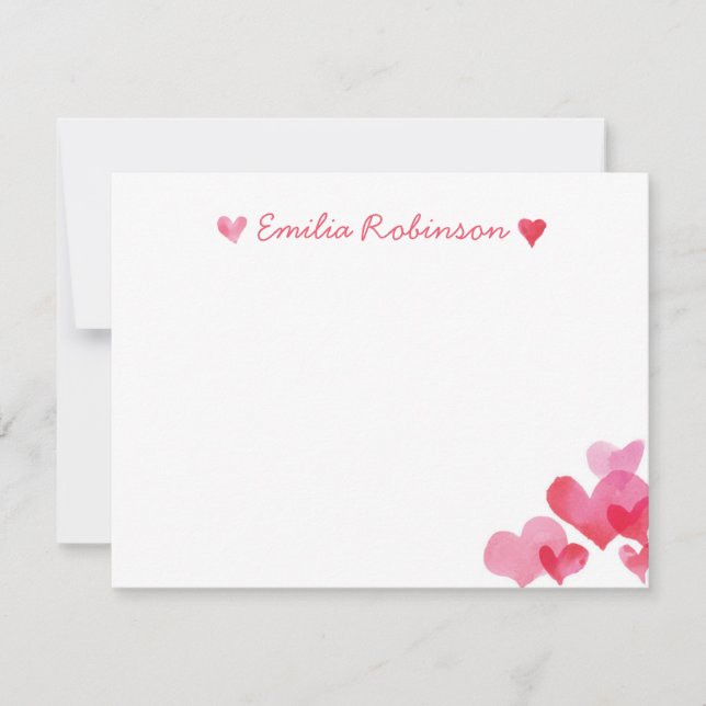 Girls Stationery Set Note Card (Front)
