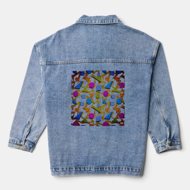 GIRL'S STYLE AND DESIGN DENIM JACKET (Back)