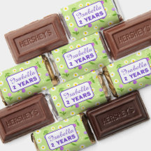 Girls summer birthday party chocolate favor treats