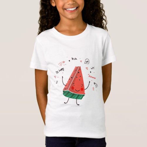 Girls Summer Watermelon Tshirt