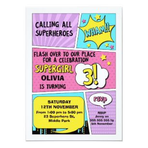 3rd birthday invitations zazzle