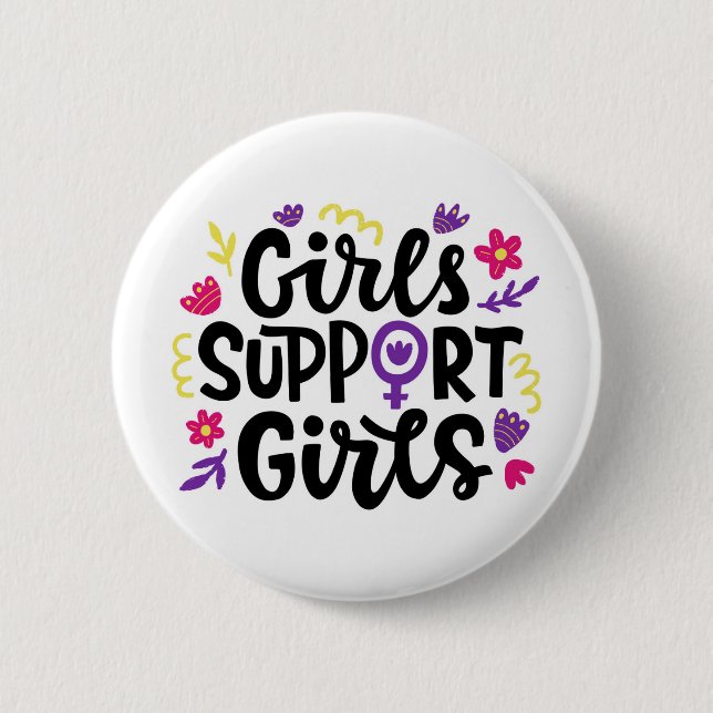 Girls Support Girls Button (Front)