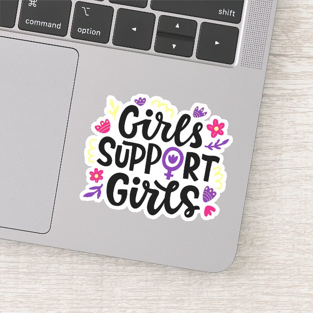 Girls Support Girls Sticker (Detail)