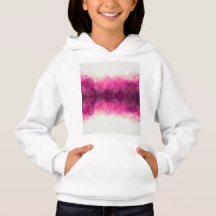 Girls sweatshirt with a hot pink and white design.