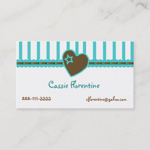 Customizable Girl's Sweet calling Card Business Cards