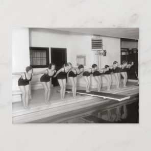 Girls Swim Team, 1930 Postcard