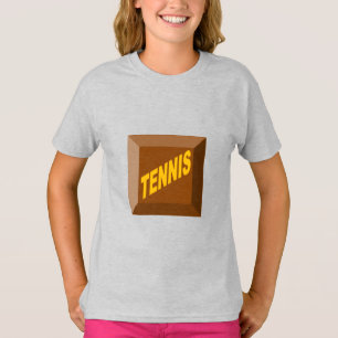 Girls  T-Shirt  ash  CHOCOLAT  TENNIS   