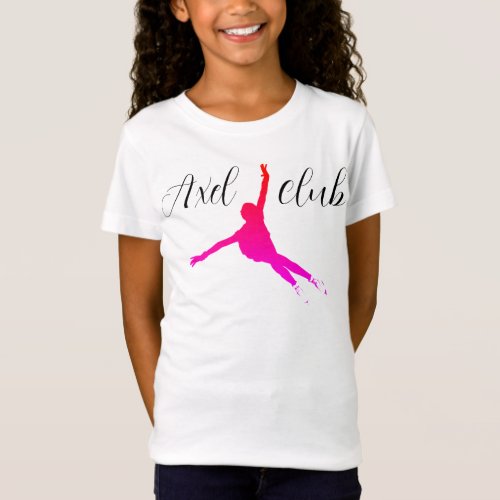 Girls t_shirt Axel club figure skating