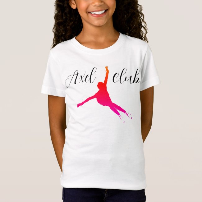 Girls t-shirt "Axel club" figure skating