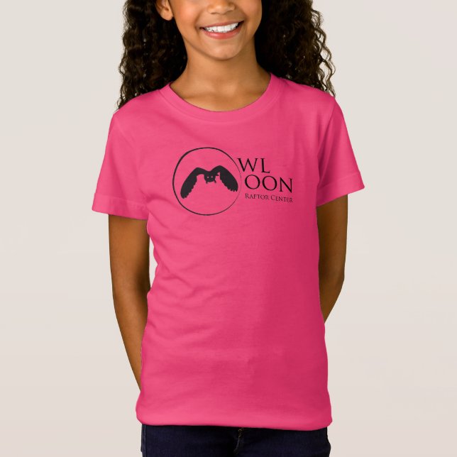 Girls' T-shirt Owl Moon Logo (Front)