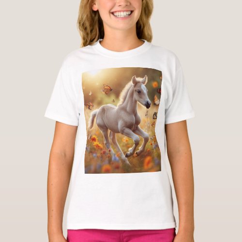 Girls t_shirt with foal