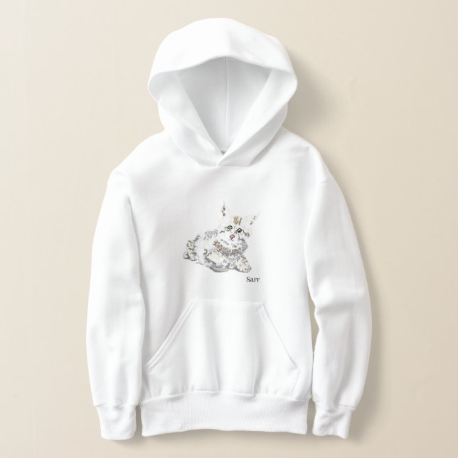Girls T-shirts &  Hoodies : Love My Kitty (Laydown)