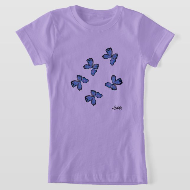Girl's T-shirts : Love of a Butterfly (Laydown)