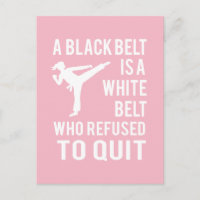 Girl's Taekwondo Karate Black Belt Congratulations