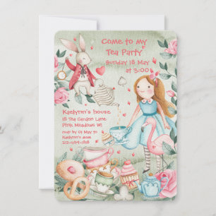 Girl's Tea Party Invitation