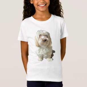 Girl's Tee Shirt Havanese Dog