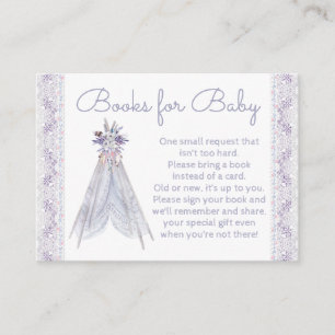Girls Teepee Tribal Bring A Book Cards