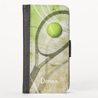 Girl's Tennis personalized iPhone X Wallet Case